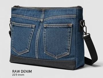 Bolso Raw Denim con Bolsillos
